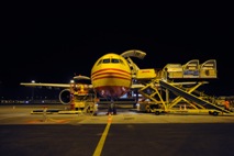 DHL plane at Leipzig hub