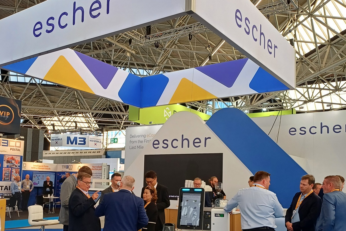 Escher stand at Parcel+Post Expo 2024